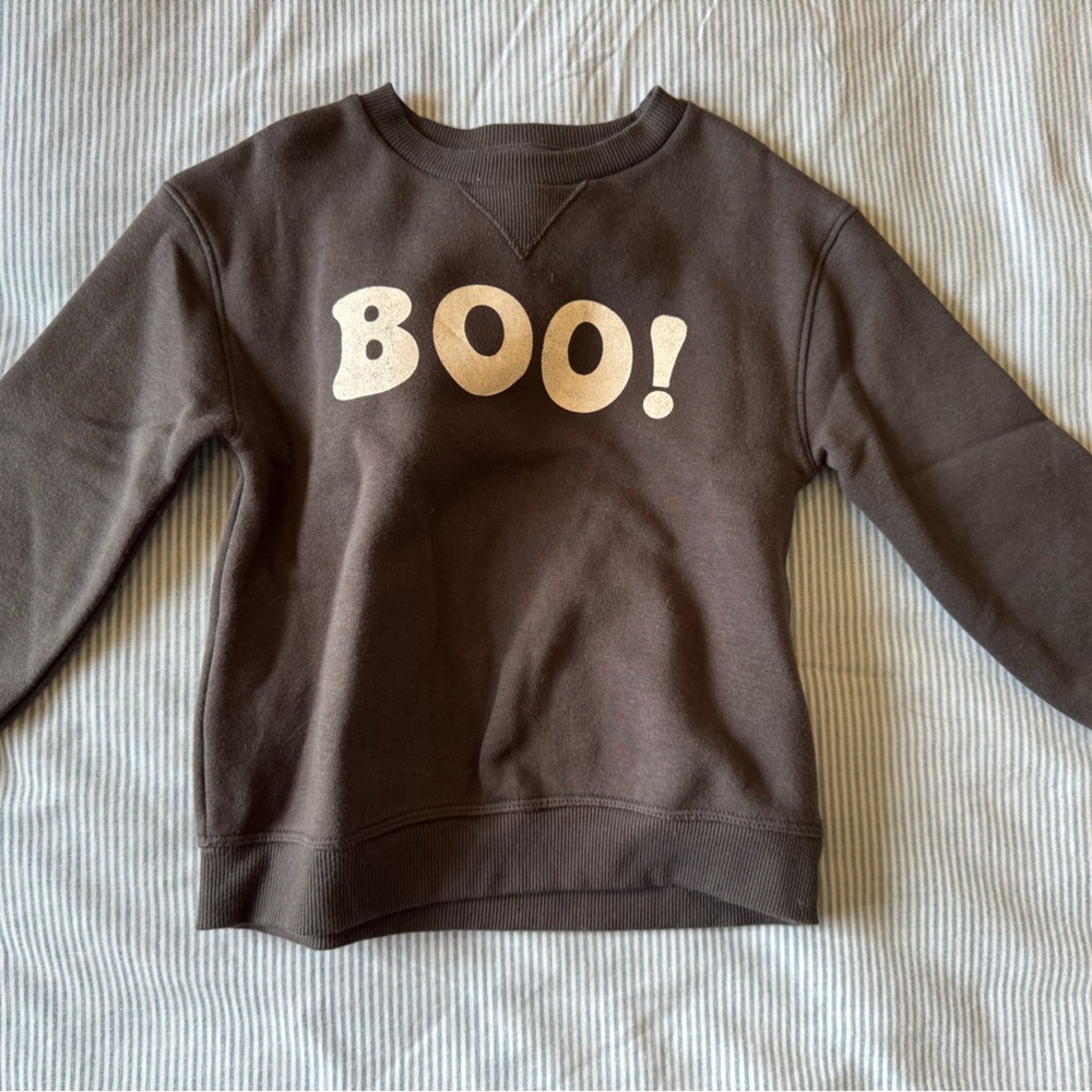 Black  'Boo!' Sweatshirt 3T